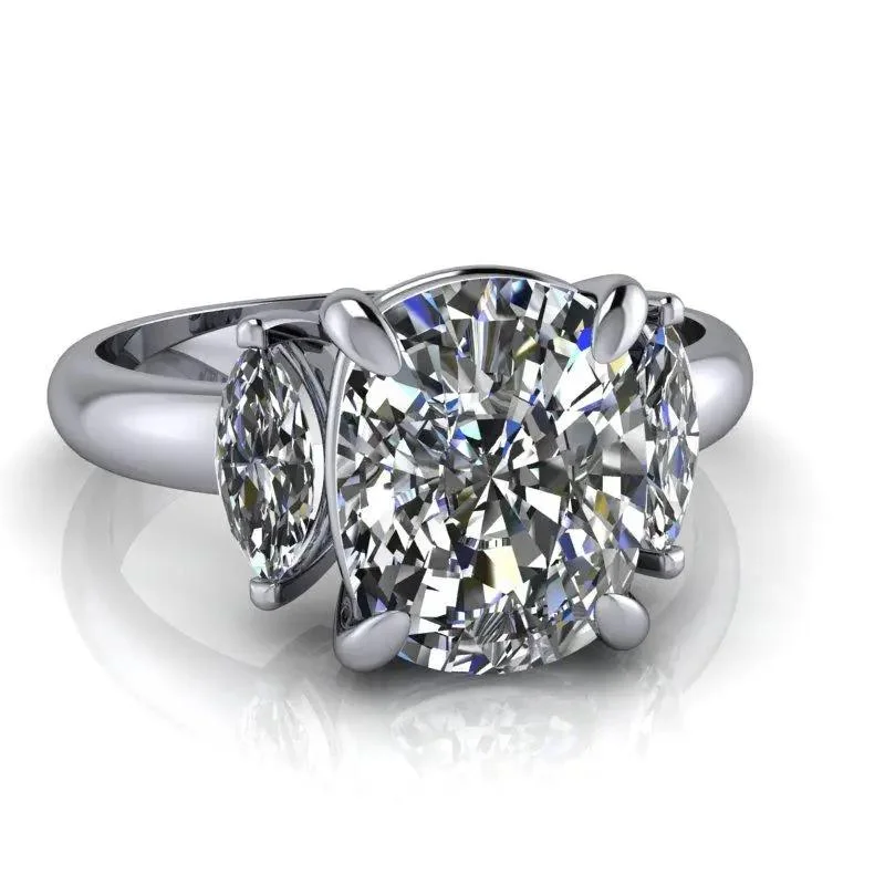 engagement rings with rose-cut diamonds for women -Freedom No. 1 Moissanite Ring