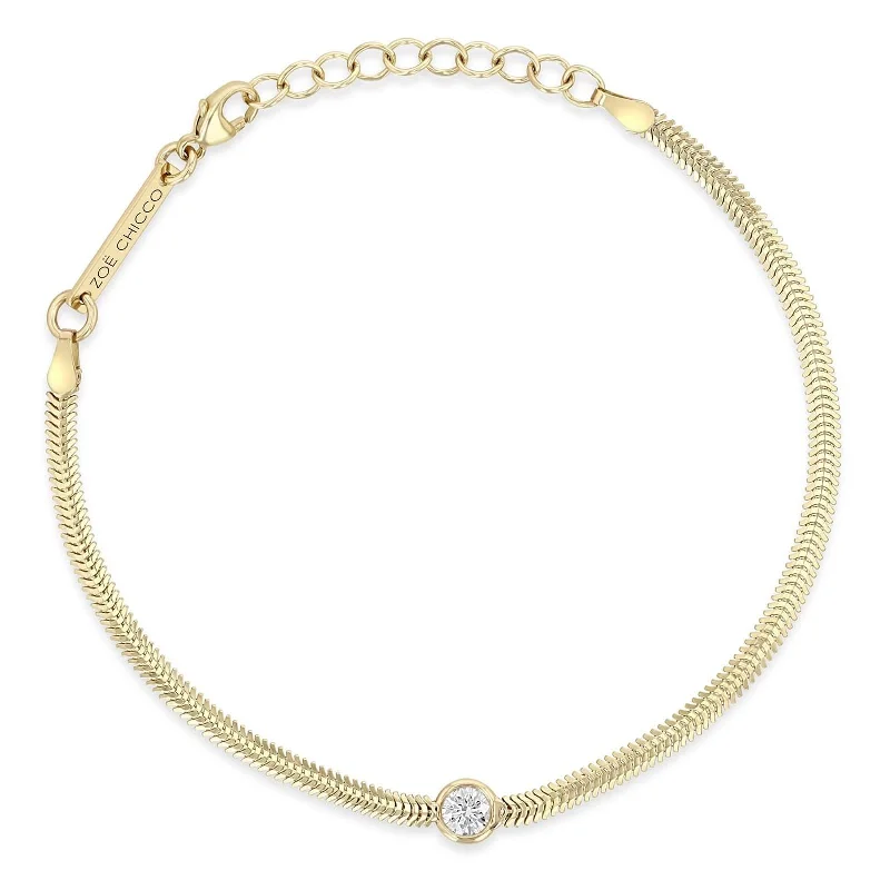 women’s gold cuff bracelets -ZOE CHICCO Floating Diamond Bracelet