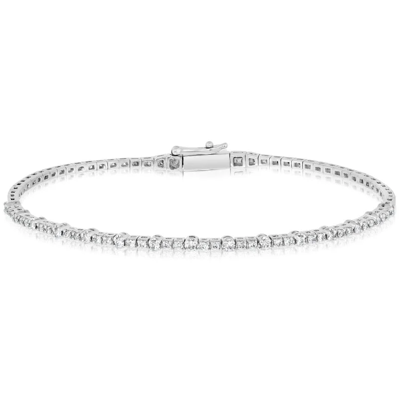 gold bracelets with diamonds for women -Baguette Diamond Fashion Bracelet