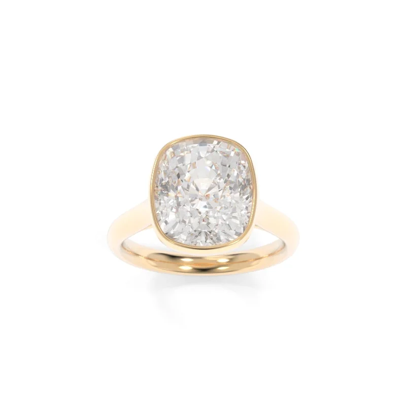 modern engagement rings for women -Gwen Solitaire Elongated Cushion