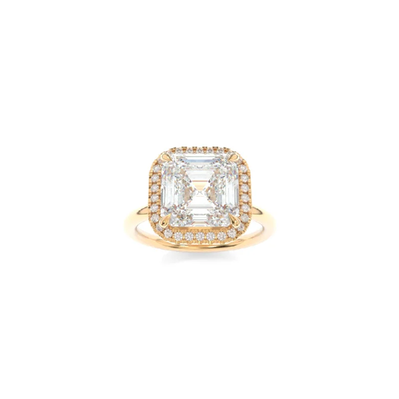 engagement rings with colored diamonds for women -Alexis Solitaire Asscher