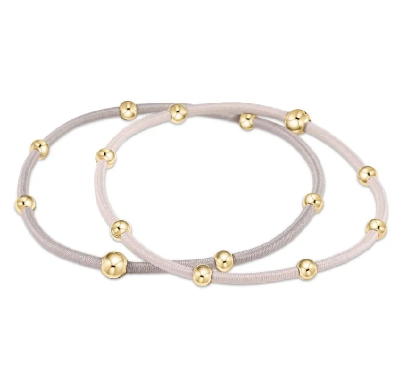 beaded bracelets for women -enewton "E"ssentials Hair Bracelet - Set of 2 - Neutral