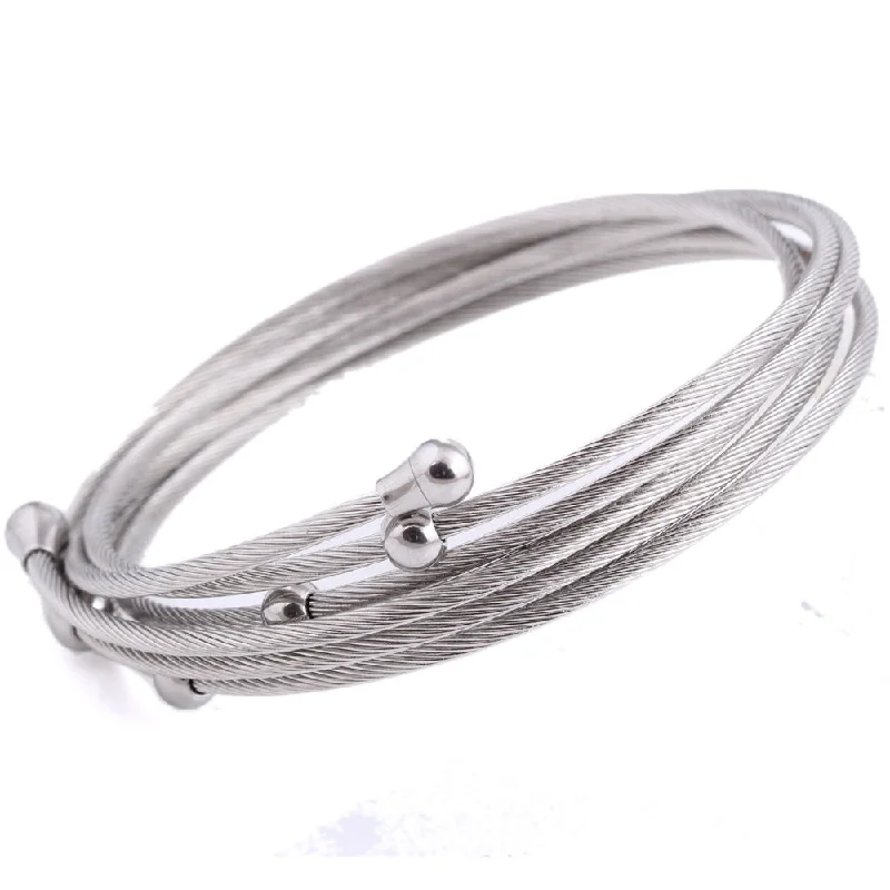 diamond tennis bracelets for women -Titanium Steel Simple Style Geometric Bangle