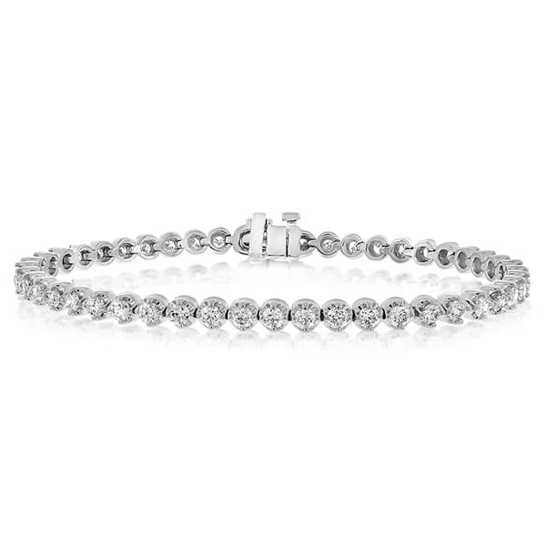 luxury bangles for women -4.25 Carat Diamond Tennis Bracelet