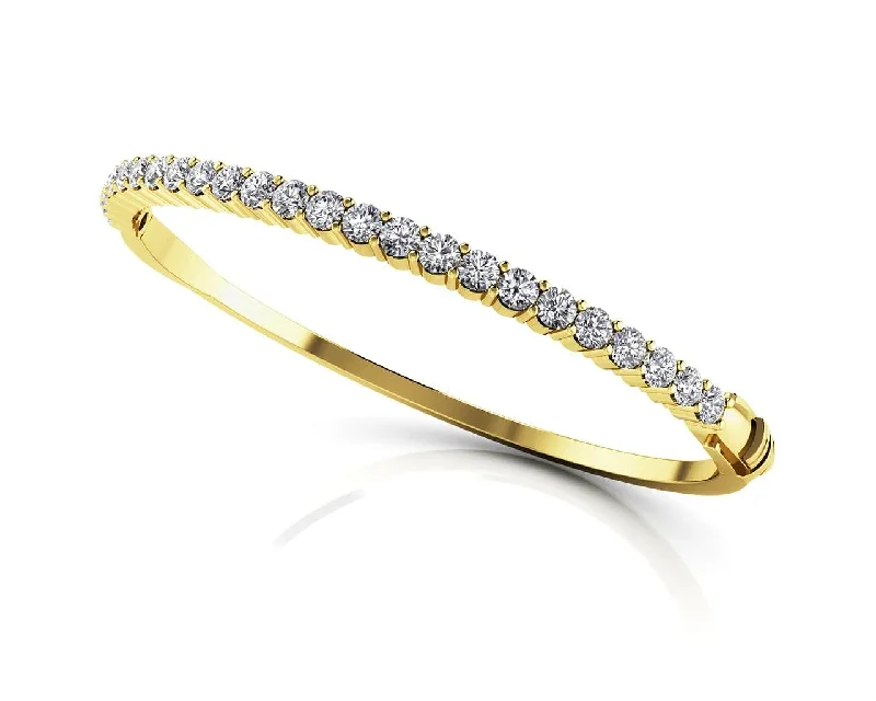 pearl bracelets for weddings -3.06ctw Diamond Bangle Bracelet