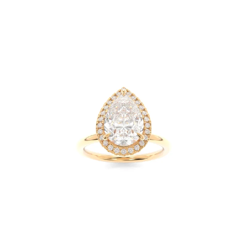 trendy engagement rings for women -Alexis Solitaire Pear