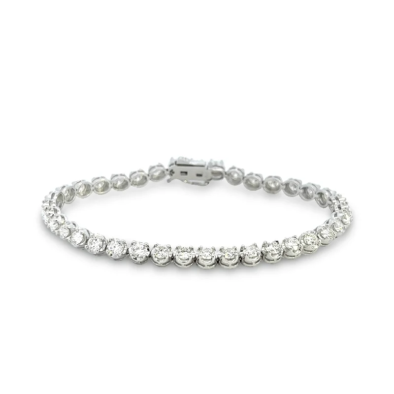 pearl bracelets for women -5.00ctw Diamond Tennis Bracelet