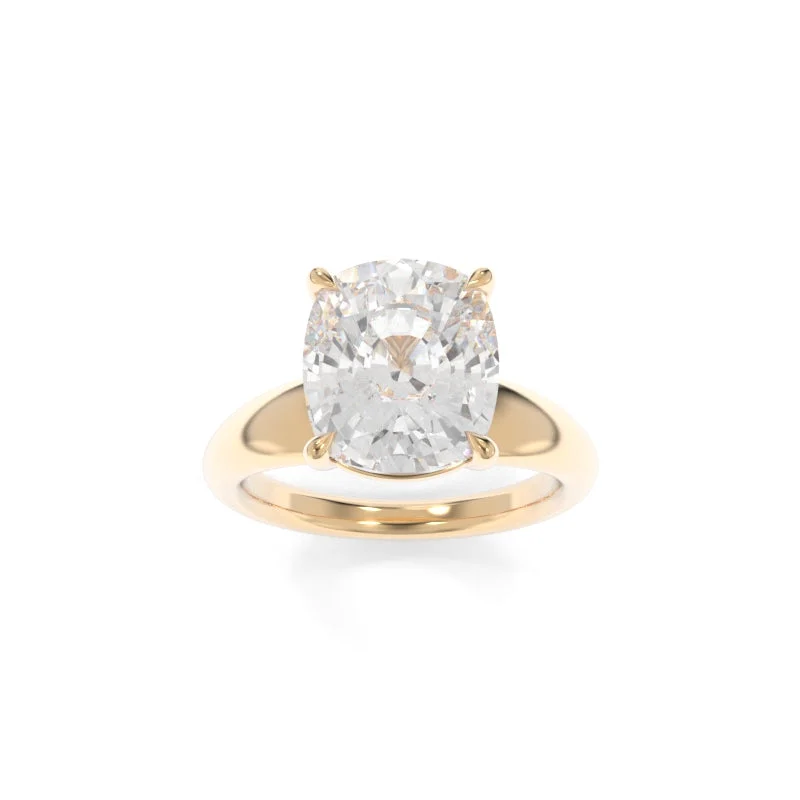 unique gemstone engagement rings for women -Arden Solitaire Elongated Cushion