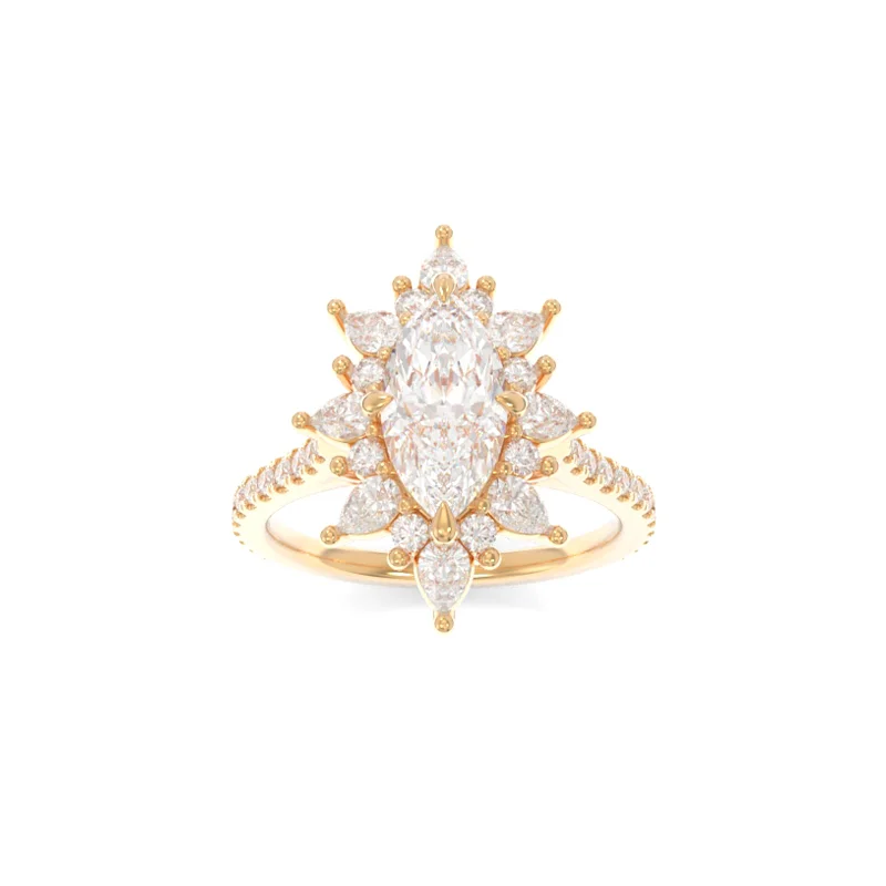 designer engagement rings for women -Loretta Ring Marquise