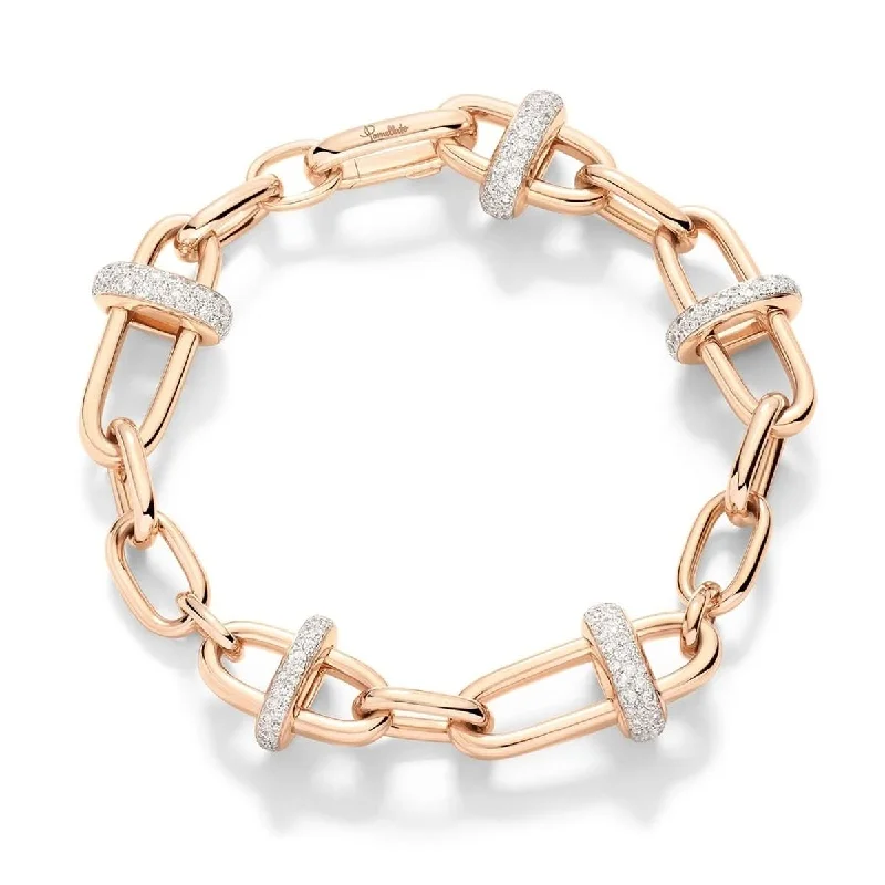 diamond bangles for women -POMELLATO Iconica Link Diamond Bracelet