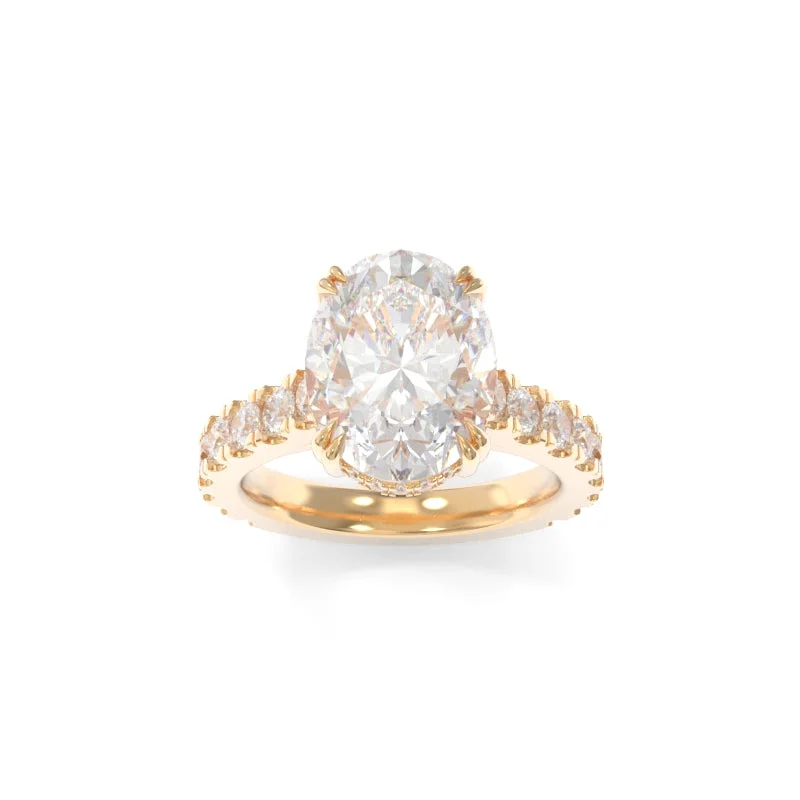 custom diamond engagement rings for women -Sloan Ring Oval