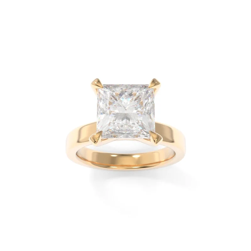 affordable engagement rings with diamonds for women -Simone Solitaire Princess