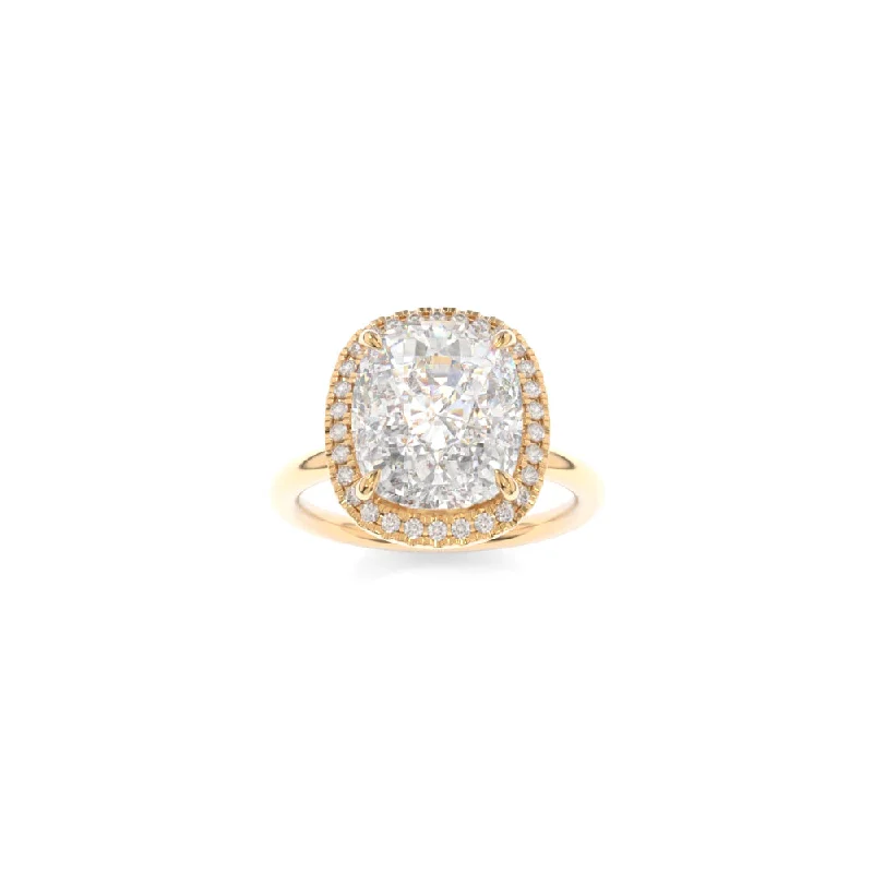 engagement rings with intricate designs for women -Alexis Solitaire Elongated Cushion