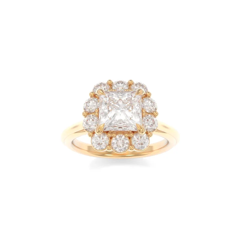 diamond solitaire engagement rings for women -Poppy Ring Princess