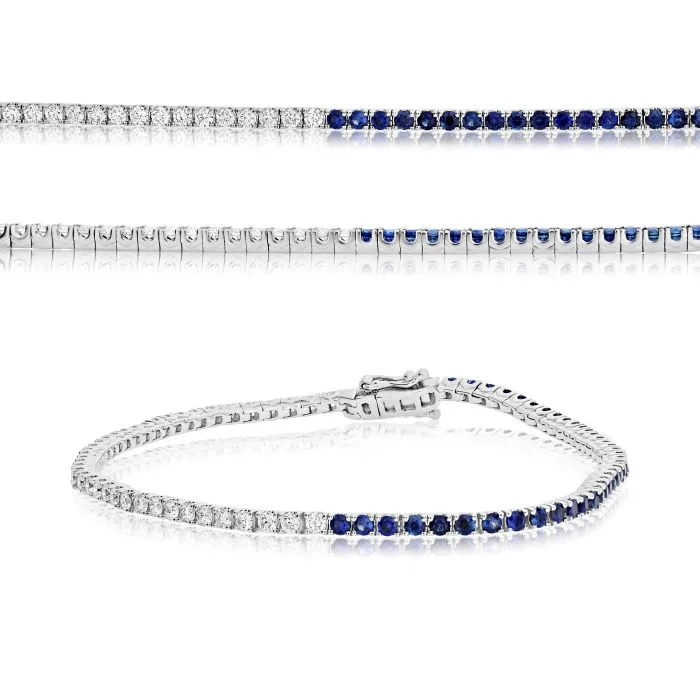 colorful beaded bangles for women -Sapphire Bracelet