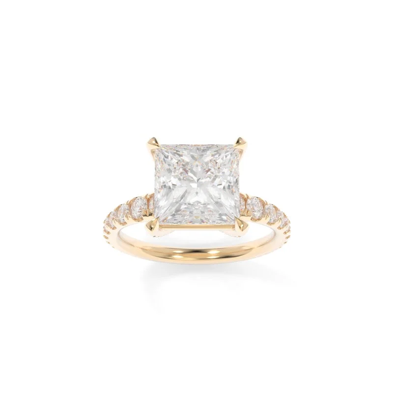 rose gold solitaire engagement rings for women -Holland Ring Princess