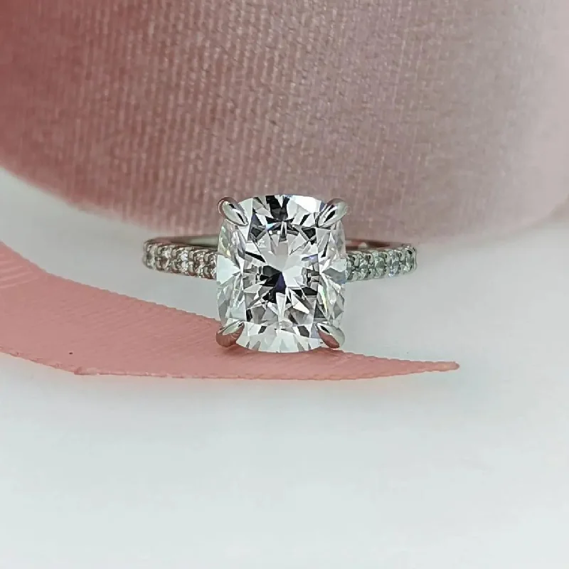 solitaire engagement rings for women -Velma No. 1 Moissanite Ring