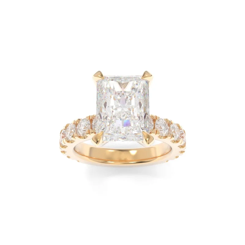 engagement rings with baguette diamonds for women -Simone Ring Radiant