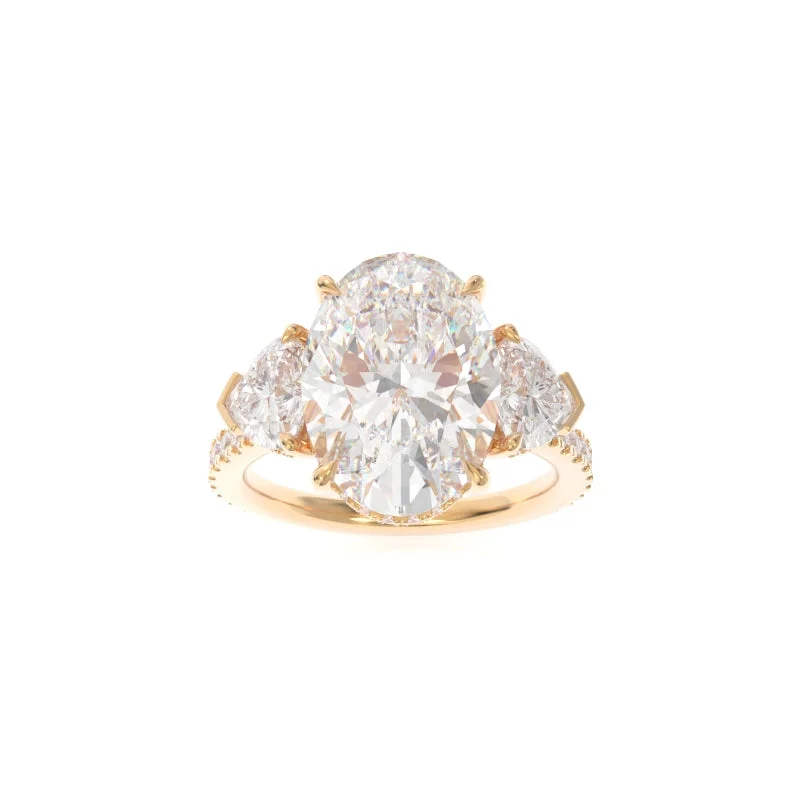 vintage engagement rings for women -Michelle Ring (Heart Version) Oval