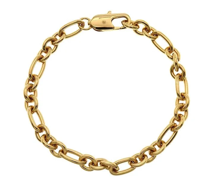 diamond bracelets for women -Goldbug Oval & Round Heavy Chain Bracelet