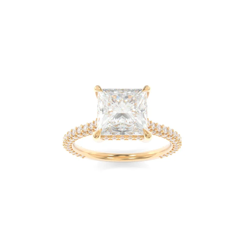 princess solitaire engagement rings for women -Vanessa Ring Princess