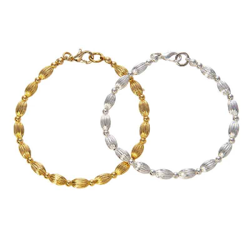 dainty bracelets for women -Charleston Rice Bead Bracelet