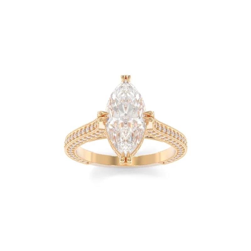 minimalist engagement rings for women -Quinn Ring Marquise