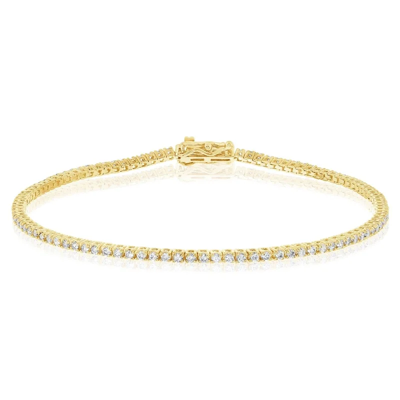 women’s gold cuff bracelets -1 Carat Diamond Tennis Bracelet