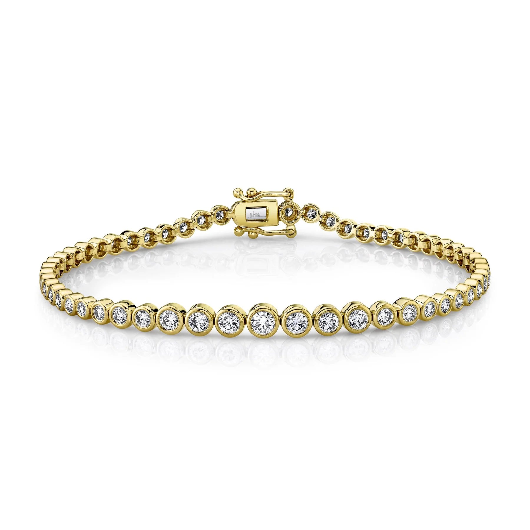 women’s bangle sets -1.90ctw Diamond Bezel Tennis Bracelet