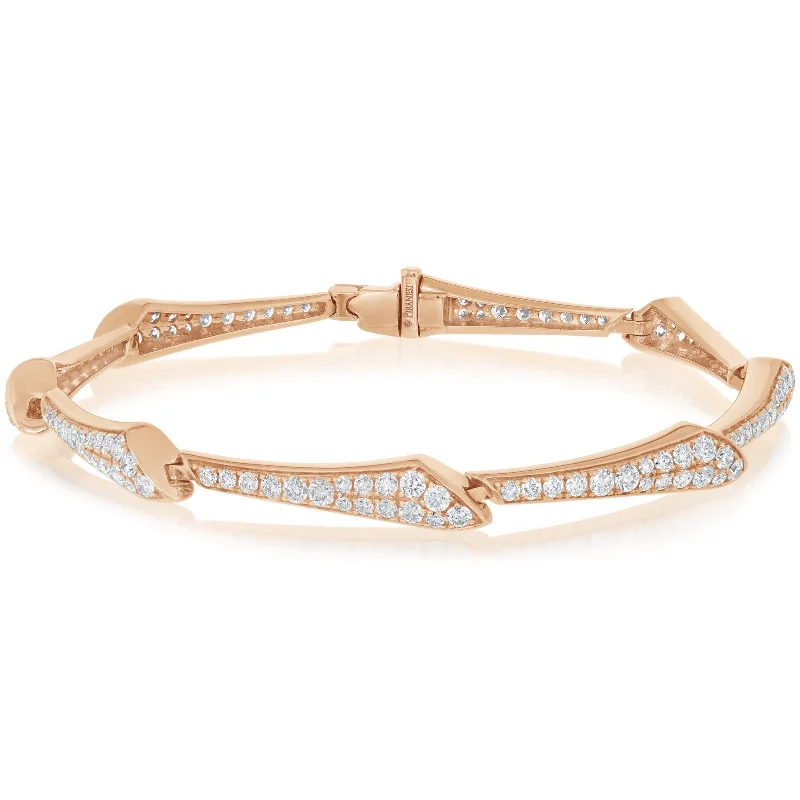 chain bracelets for women -PIRANESI Diamond Pave Fashion Bracelet