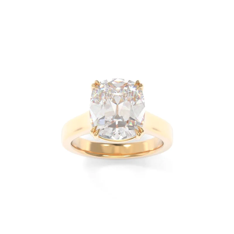 stackable engagement rings for women -Sloan Solitaire Old Mine Cushion