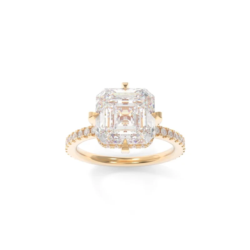 simple engagement rings for women -Natasha Ring Asscher