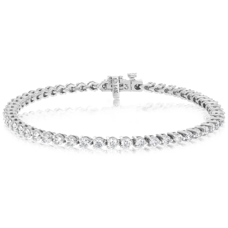 luxury bangles for women -3 Carat Diamond Tennis Bracelet