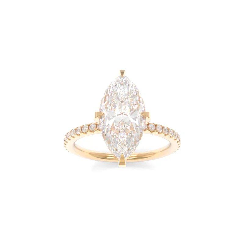 engagement rings with a large diamond for women -Natasha Ring Marquise