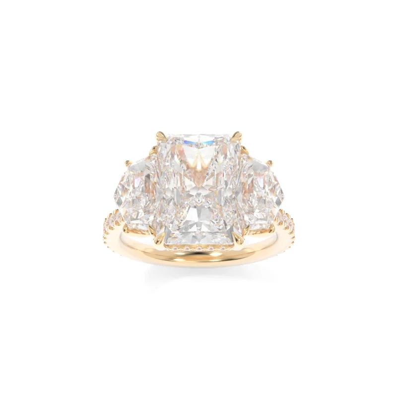 engagement rings with large oval diamonds for women -Michelle Ring (Cadillac Version) Radiant