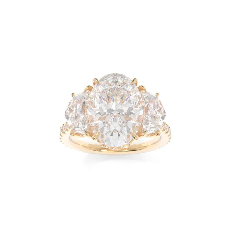 engagement rings with radiant cut diamonds for women -Michelle Ring (Cadillac Version) Oval