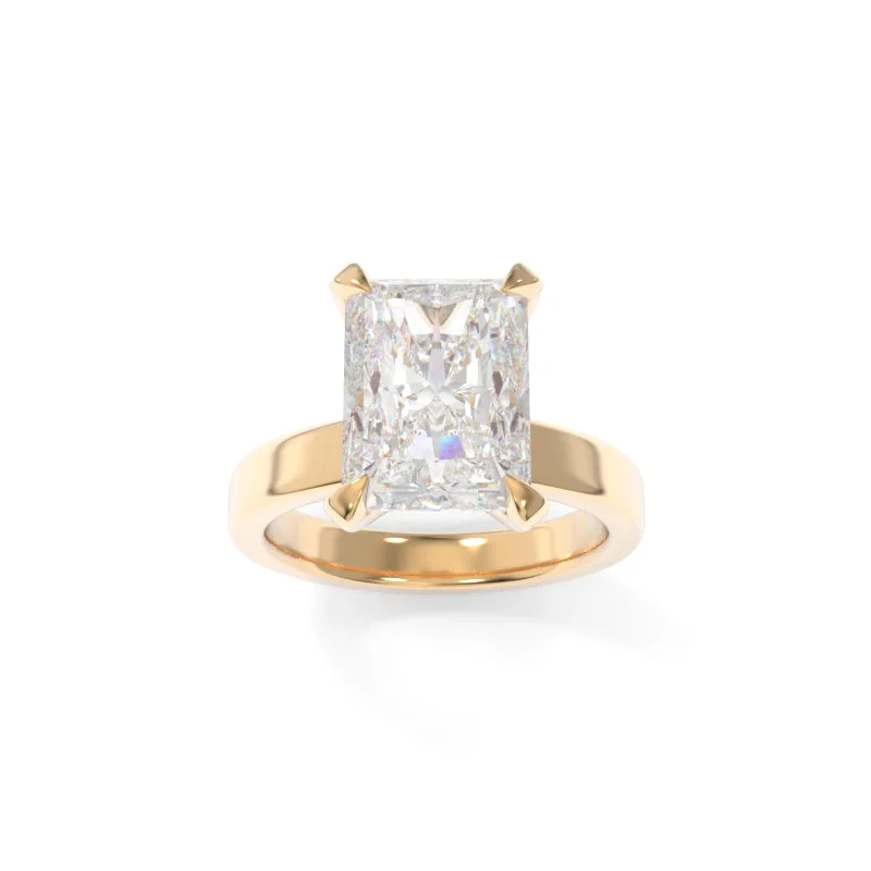 unique diamond engagement rings for women -Simone Solitaire Radiant