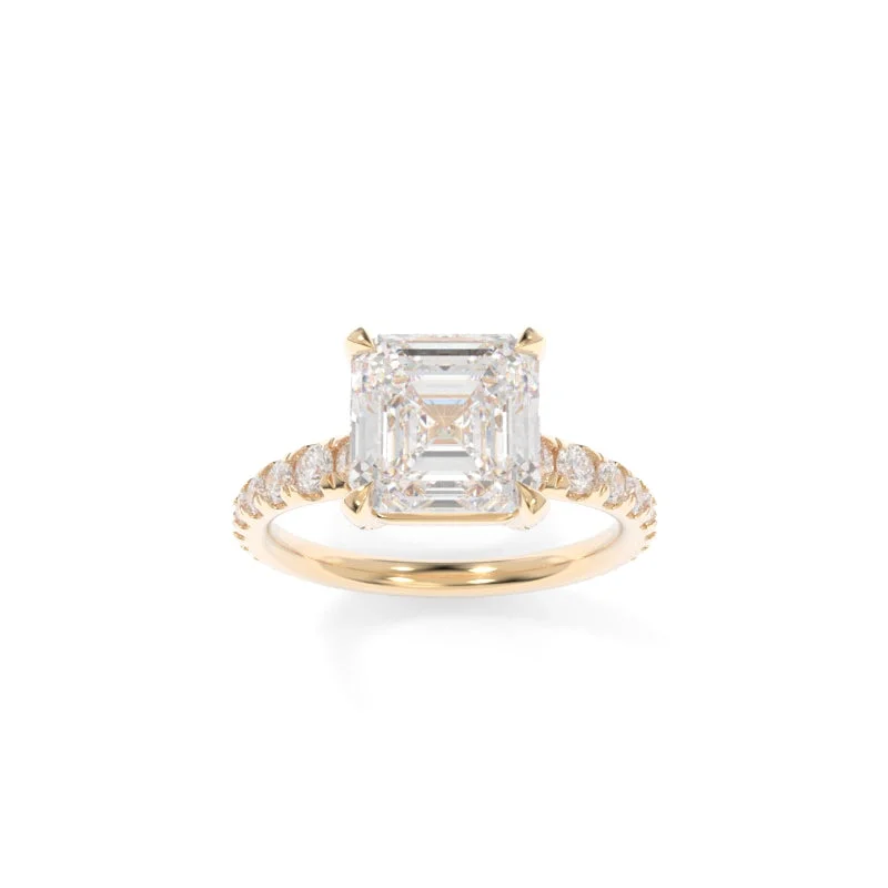 stackable engagement rings for women -Holland Ring Asscher