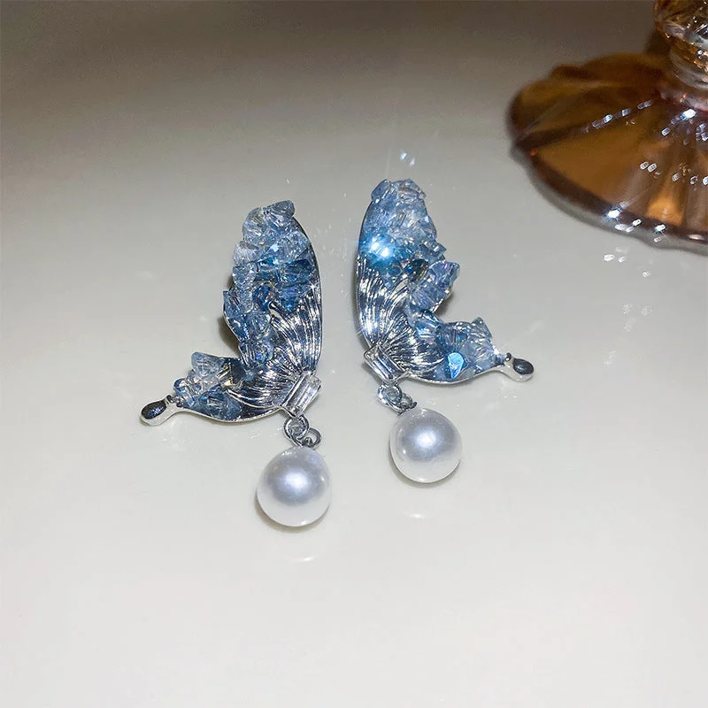 17# Silver Needle-Silver Pearl Water Drop