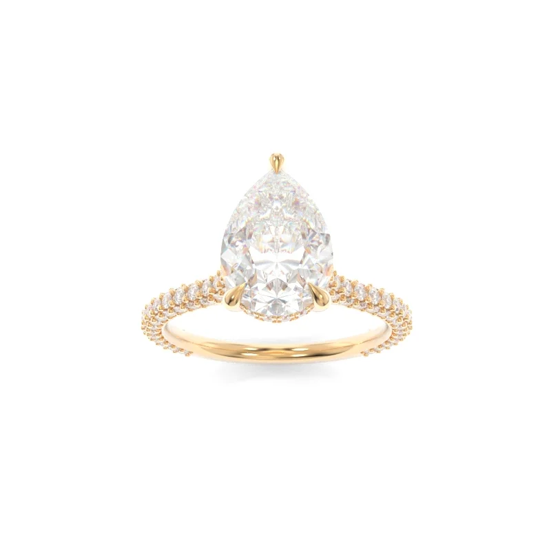 engagement rings with intricate designs for women -Vanessa Ring Pear