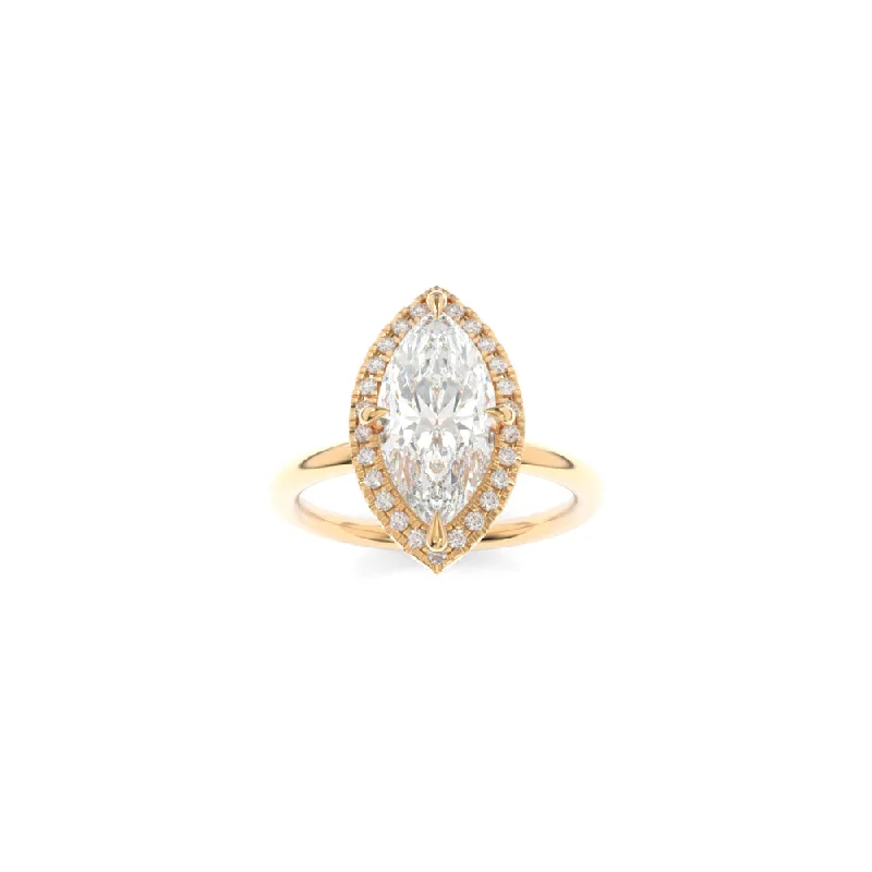 engagement rings with heart-shaped diamonds for women -Alexis Solitaire Marquise