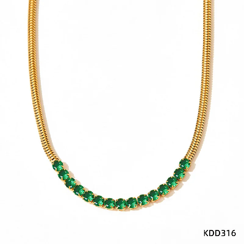 Kdd316 Necklace Green