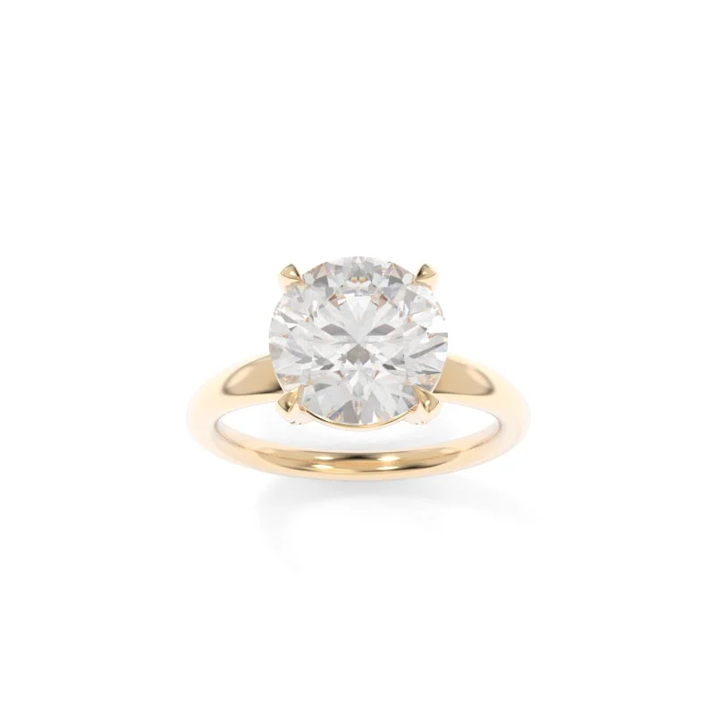 engagement rings with small diamonds for women -Holland Solitaire Round (Diamond X-Version)