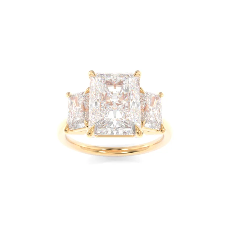 rose gold engagement rings with diamonds for women -Samantha Solitaire Radiant