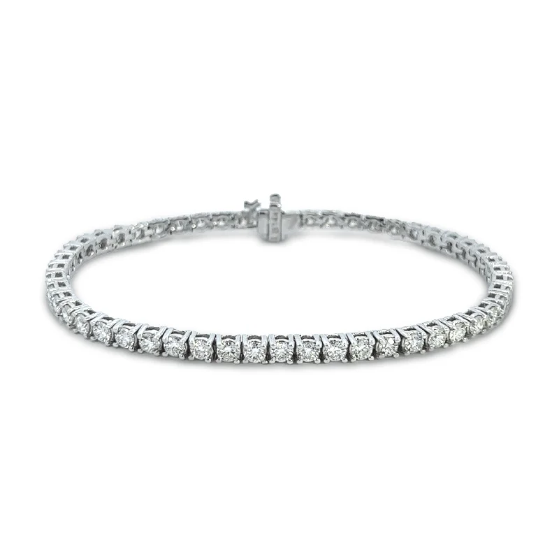 cuff bracelets for women -5.00ctw Diamond Tennis Bracelet