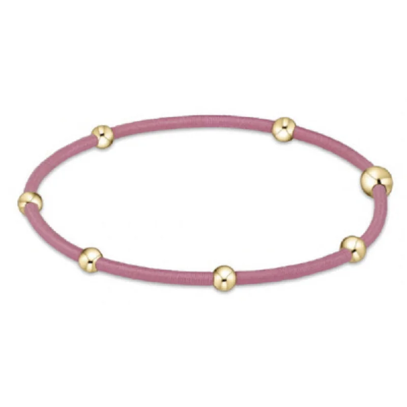 custom bracelets for women -enewton "E"ssentials Hair Bracelet - Bright Pink