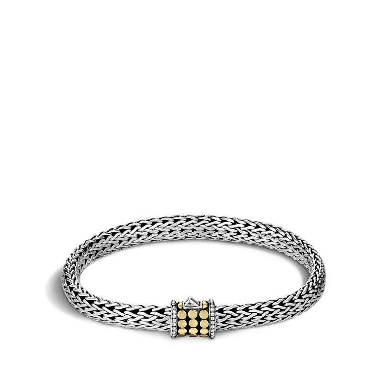 luxury charm bangles for women -Classic Chain Dot Bracelet