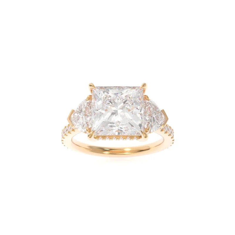 gold engagement rings for women -Michelle Ring (Heart Version) Princess