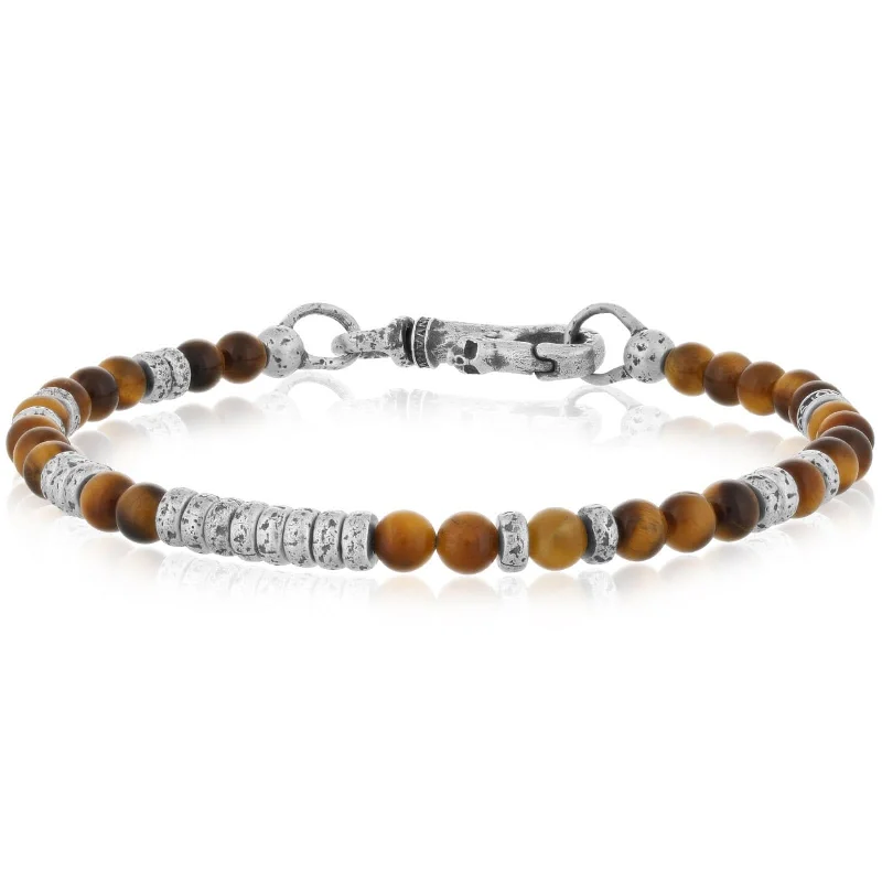 cuff bracelets for women -JOHN VARVATOS Tigers Eye Beaded Bracelet