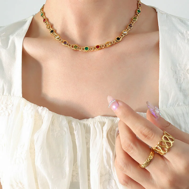 Gold Necklace-40 5cm